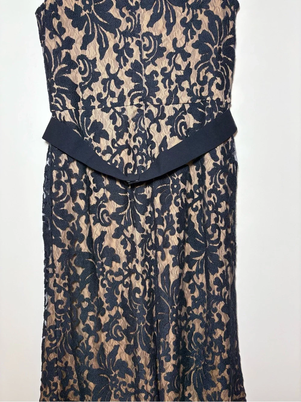 Tadashi Shoji Maxi Dress Women’s 16 Blue Gown Lace Mermaid Evening Victorian - Picture 11 of 15